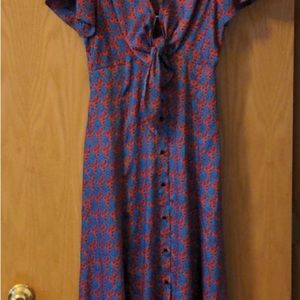 Sandro Cat Print Dress 38